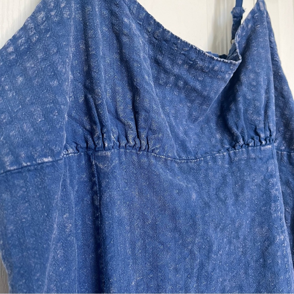 Blue Denim Look Spaghetti Strap Dress - Picture 2 of 6